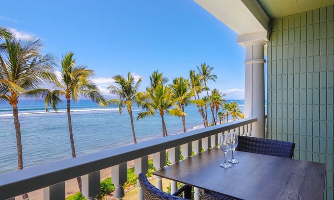 Historic Lahaina Front Street Condo | Oceanfront Studio at Lahaina Shores 417 – Pool, Spa & Stunning Sunset Views