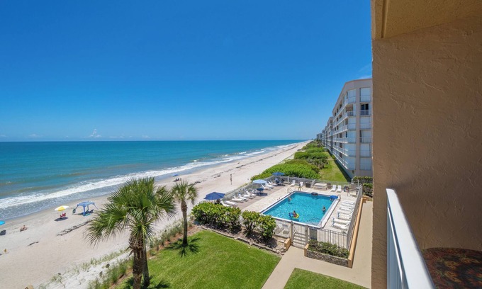 Indian Harbour Beach Condo | Oceanfront Condo at Quiet Beach