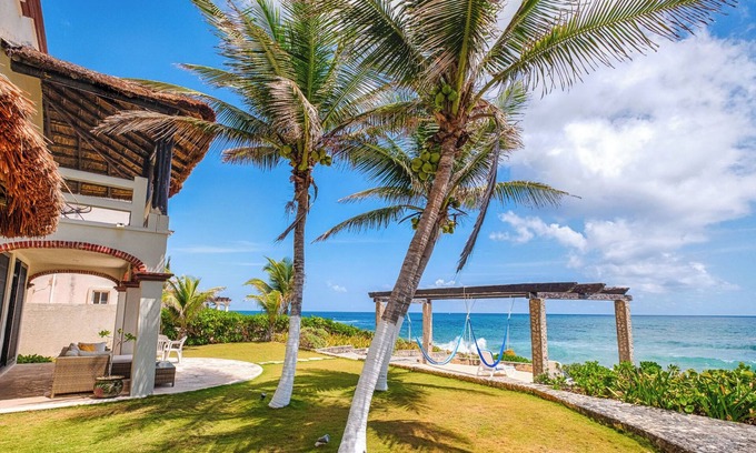 Akumal Villa | Oceanfront vacation villa with amazing views, AC, and WiFi!