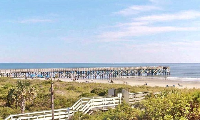 Charleston County Villa | Oceanfront Villa-pool/pier, fishing, stunning 2nd floor view!