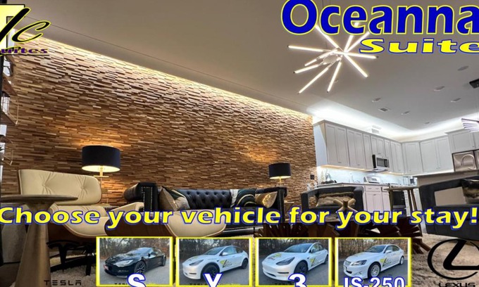 Durham House | Oceanna Drive a TESLA during your all-inclusive stay!