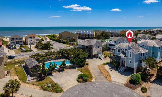 Nags Head House | Oceanside Home, Pool, Hot Tub, Games, Beach, Pets Fully Loaded, Arcade