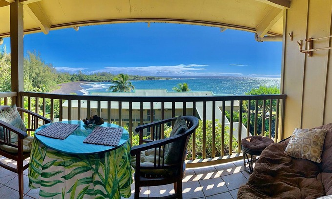 Hana Condo | Oceanview #206 at Hana Kai Maui - Lofted Studio, Upper floor, Great View!