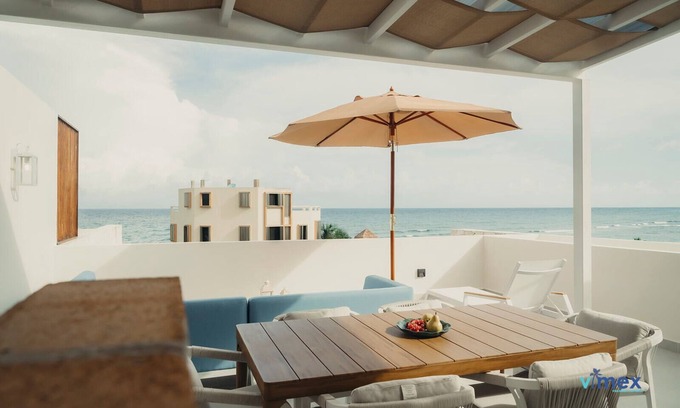 Akumal Apartment | Oceanview Escape | Private Terrace | Grill | Pool