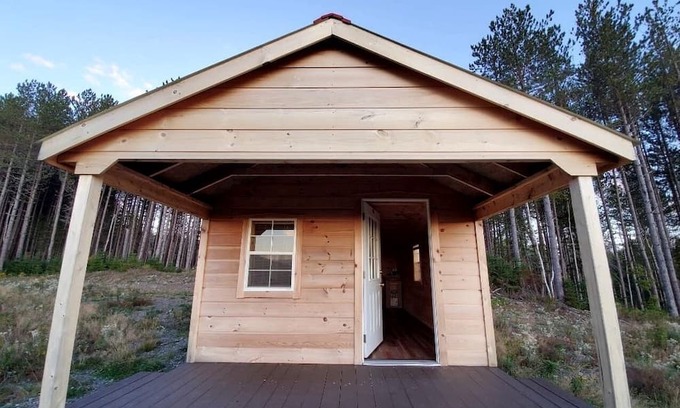 Grand Isle Cabin | Off-Grid Cabin Nestled Among Nature with Lovely Landscape Views in Maine