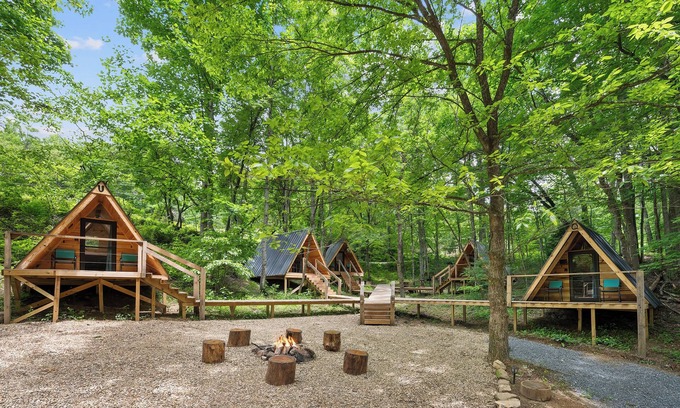 Hartford Cabin | Off-Grid Mini A-Frame in Hartford, TN- Cabin Q