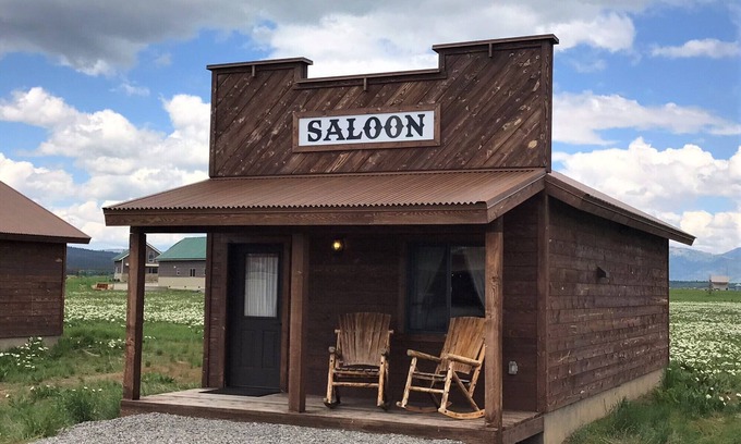 Island Park Cabin | Old West Escapes, Saloon