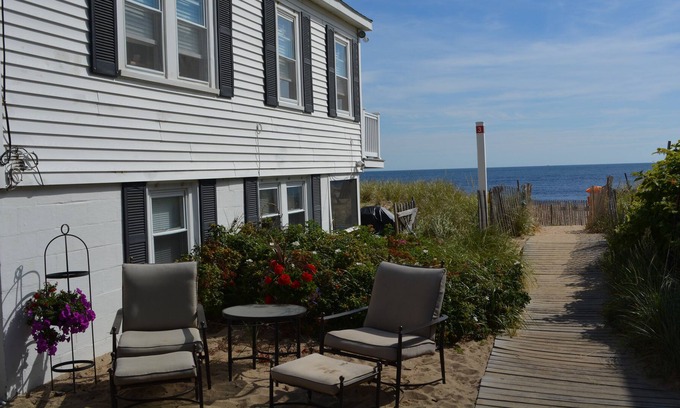Salisbury Beach Condo | On the Beach! Step Out Front Door Onto the Dunes!