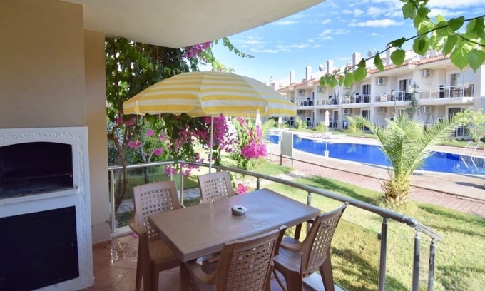 Fethiye City Center Apartment | one bedroom apartment in Sunset Beach Club fethiye, private beach, 24/security