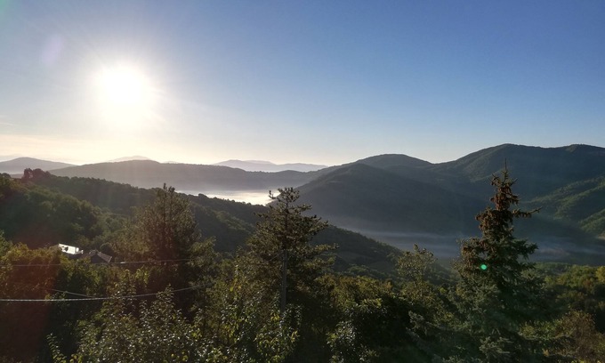 Pieve di Chio Apartment | Organic farm with a wonderful view! Large rooms and large pool. Alpaca hikes