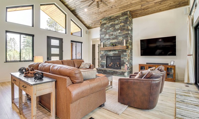 Torreon Cabin | Outdoor Entertainment Area: Cabin in Show Low!