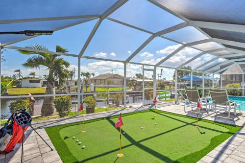 Yacht Club House | Outdoor Oasis with Updated Dock Cape Coral Home
