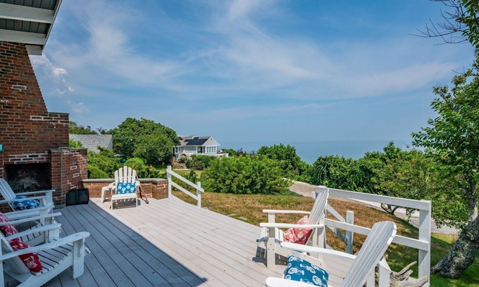 Sagamore Beach House | Outstanding ocean views with deeded access to a private Association beach just across the street!
