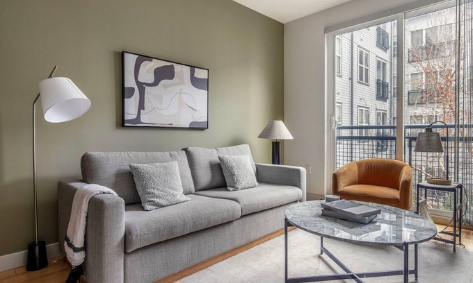 D Street - West Broadway Apartment | Outstanding South Boston 1BR w/Gym, nr Red Line & Shops, by Blueground
