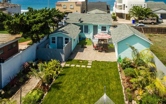 South Oceanside House | Pacific Bungalow in Oceanside with Backyard & Tiny House