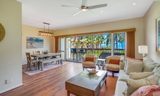 Wailua Condo | "Pacific Paradise" - Lae Nani 425 - Upgraded Second Floor 2 Bedroom | 2 Bathroom-with A/C