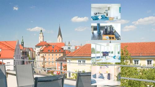 Altstadt Sudwest Apartment | Panorama Stadtblick Penthouse 105qm Maisonette Oldtown