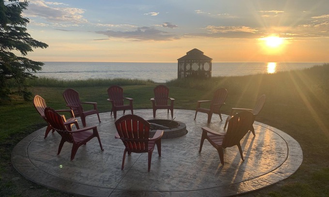 Norton Shores House | Paradise Lake Michigan Beach home with inground pool, hot tub, sleeps 20