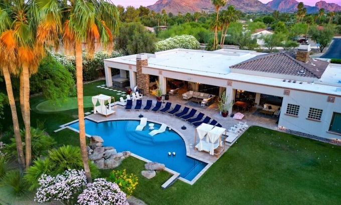 Rancho Alta Vida House | Paradise Valley Million $ Tranquility Estate+Putting Green+Boccee+Pool