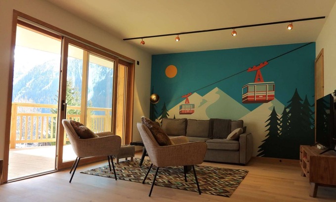 Plan Peisey Apartment | Paradiski new, calm and sunny Plan peisey