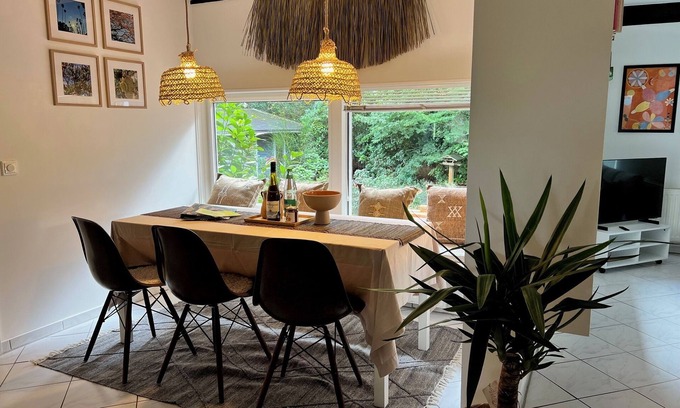 Worpswede House | PARADISO WORPSWEDE - pure relaxation at the water lily pond for up to 8 people