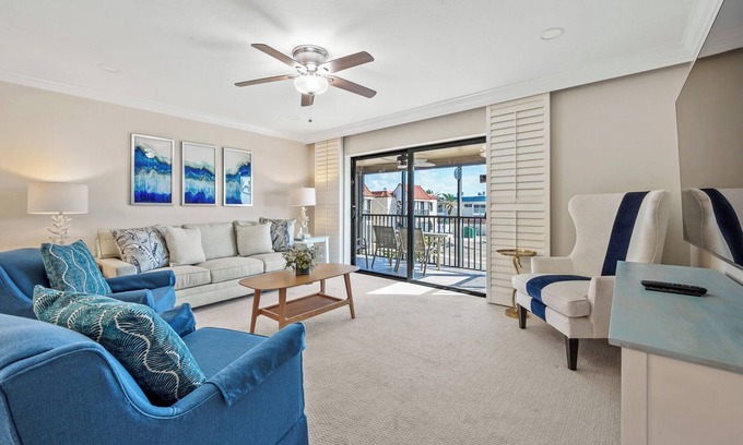 Sanibel Condo | Partial Beach View 2 bedroom, 2 bath at Sanibel Moorings Resort #732