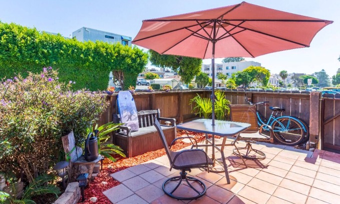 Crown Point Condo | PB Condo only Steps to the Bay with Private Patio!