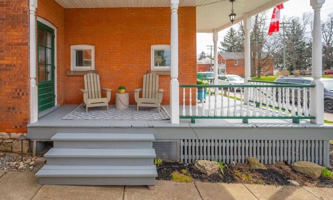 Hamilton House | Peaceful Century Home with games room, multi-level porches and relaxing fire pit