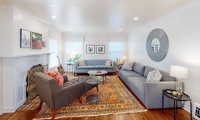 Seattle Metro Area House | Peaceful retreat near the city with private yard, patio, cheerful interior, W/D