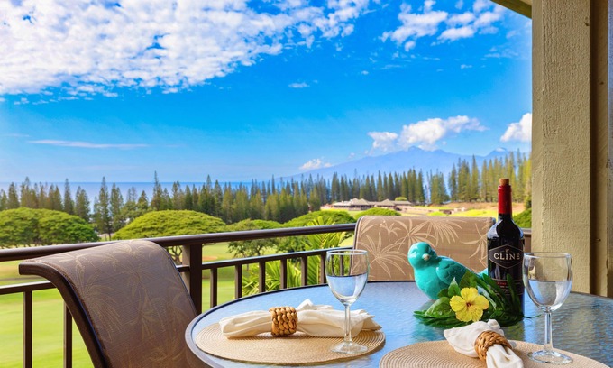 Kapalua Condo | Peaceful retreat with panoramic golf course beauty