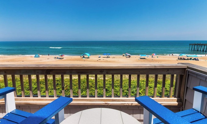Kitty Hawk Condo | Pelican Watch *Oceanfront *Comm Pool *3 Night Min