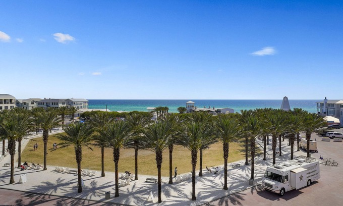 Seaside Condo | Penthouse in Seaside with Incredible Gulf, Town, and Sunset Views, + 2 Bikes