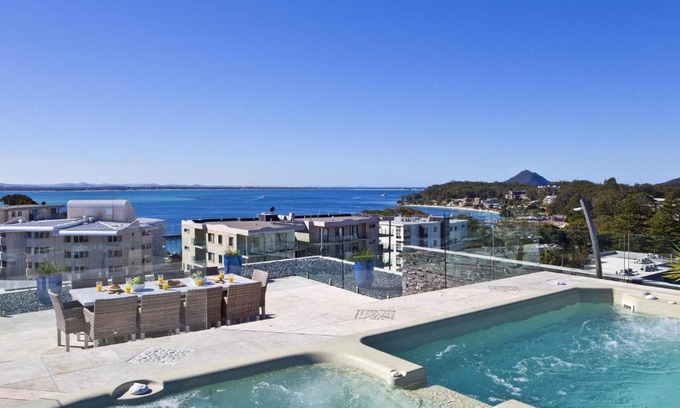 Nelson Bay House | Penthouse Palace - Private Heated Pool and Spa