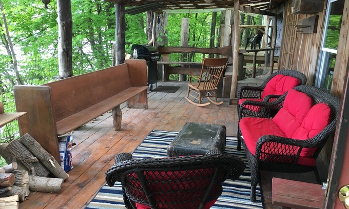 Trumansburg House | Perched over private beach on Cayuga Lake