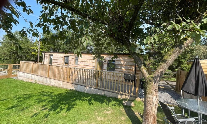 Carmarthen Cabin | Pet/Dog Friendly Rural Lodge, with Fenced Garden Area, Nr Beaches, Woodlands