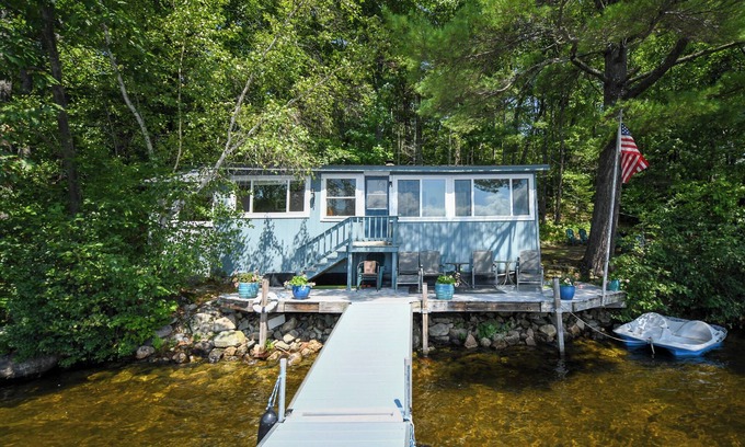 Harrison Cottage | Pet-friendly cottage on the edge of Crystal Lake with an unbeatable view!