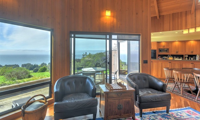 Sea Ranch House | Pet Friendly, Hillside home with sweeping ocean views