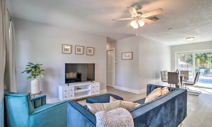 Deerfield Beach House | Pet-Friendly Home w/Pool < 4 Mi to Beach!