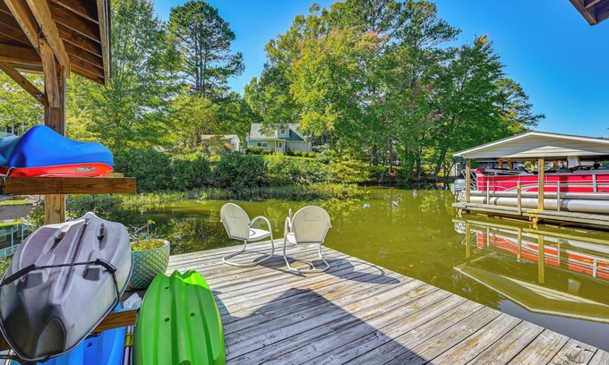 Littleton House | Pet-Friendly Home on Lake Gaston w/Furnished Deck