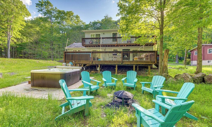 Locust Lake Village House | Pet-Friendly Pocono Lake Oasis w/Game Room!