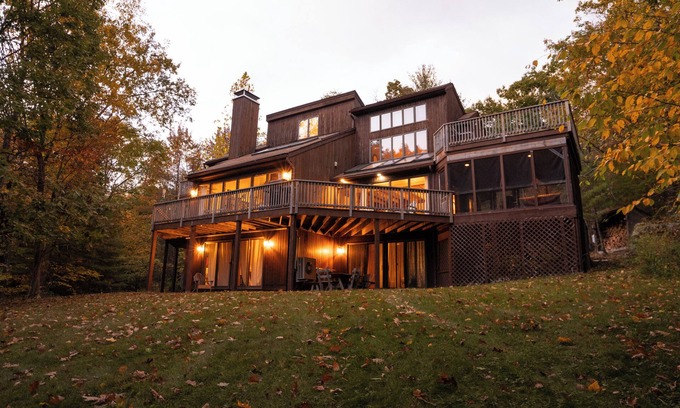Phoenicia House | Phoenicia Retreat: Massive Private Entertaining Home with Fireplace & Pond
