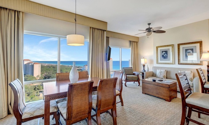 Four Mile Village Condo | Picturesque Bliss at Luau: 2 Bedroom 2 King Beds, Lagoon Pool Access, Gulf Views at Sandestin Golf and Beach Resort!