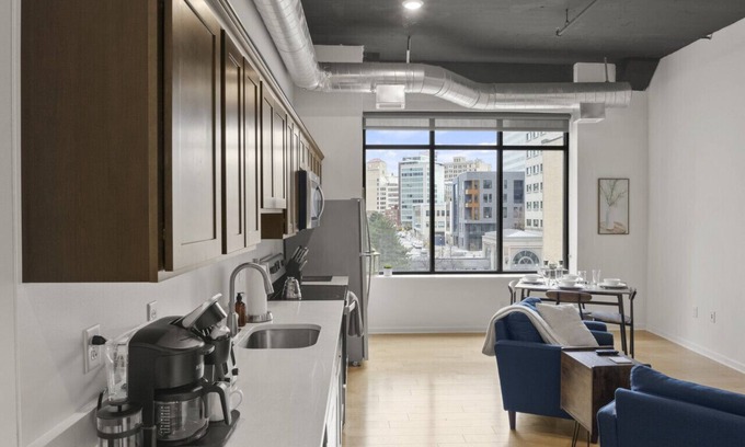 Central Business District Apartment | Picturesque City Loft
