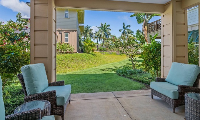 Poipu Condo | Pili Mai at Poipu #02A By Parrish Kauai - first floor, no stairs, AC, near pool
