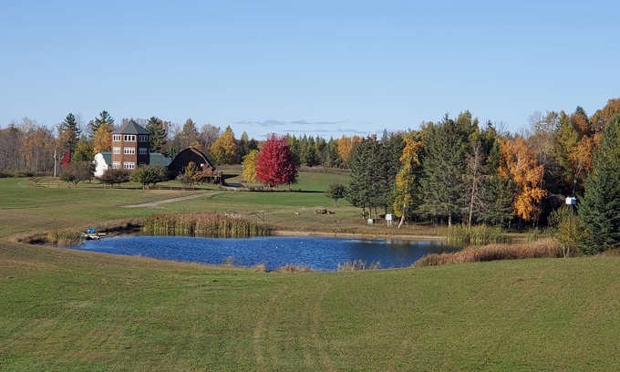 Menominee Cabin | Pinewoods Springs Lodge with Tower, 240 forested acres & 1 acre Pond