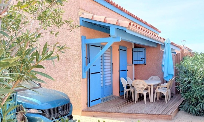 Sainte-Marie-la-Mer House | Pleasant air-conditioned family villa with shared pool, a stone's throw from the sea
