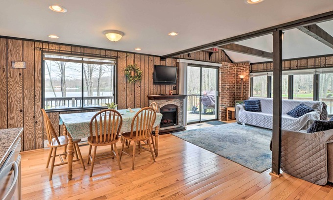 Locust Lake Village House | Pocono Lake Home w/Fire Pit: Walk to Ski Hill!