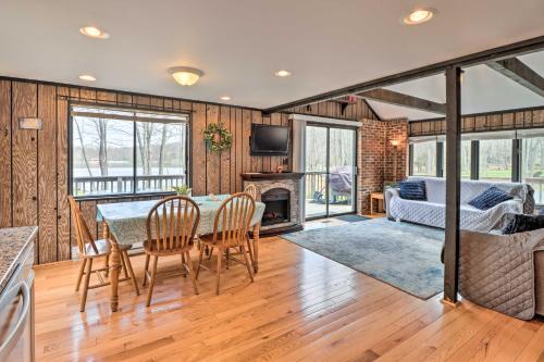 Locust Lake Village House | Pocono Lake Home with Fire Pit Walk to Ski Hill!