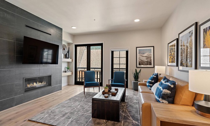 Tamarack Resort Condo | Polished Condo|Plaza and Mountain views