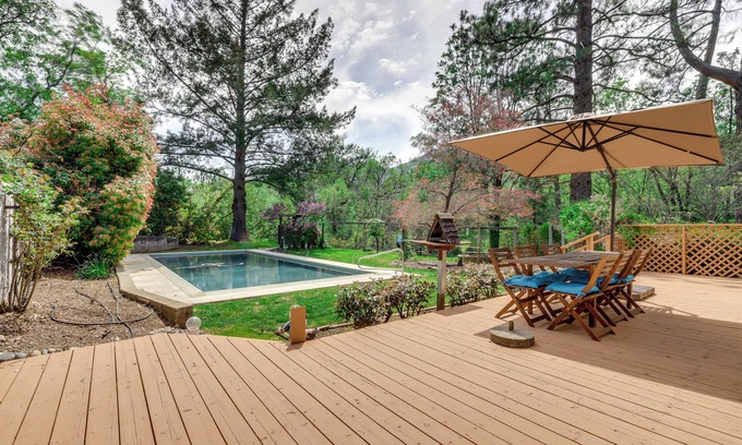 Middletown House | Pool & Deck: Wine Country Hideaway in Middletown!